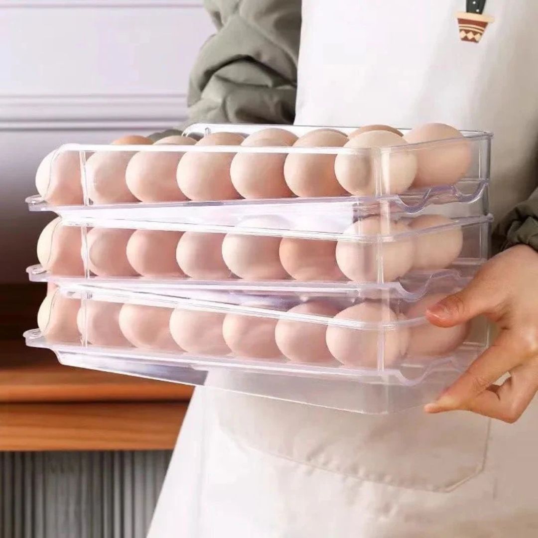 Dispensador y Organizador De Huevos 3 Niveles X42