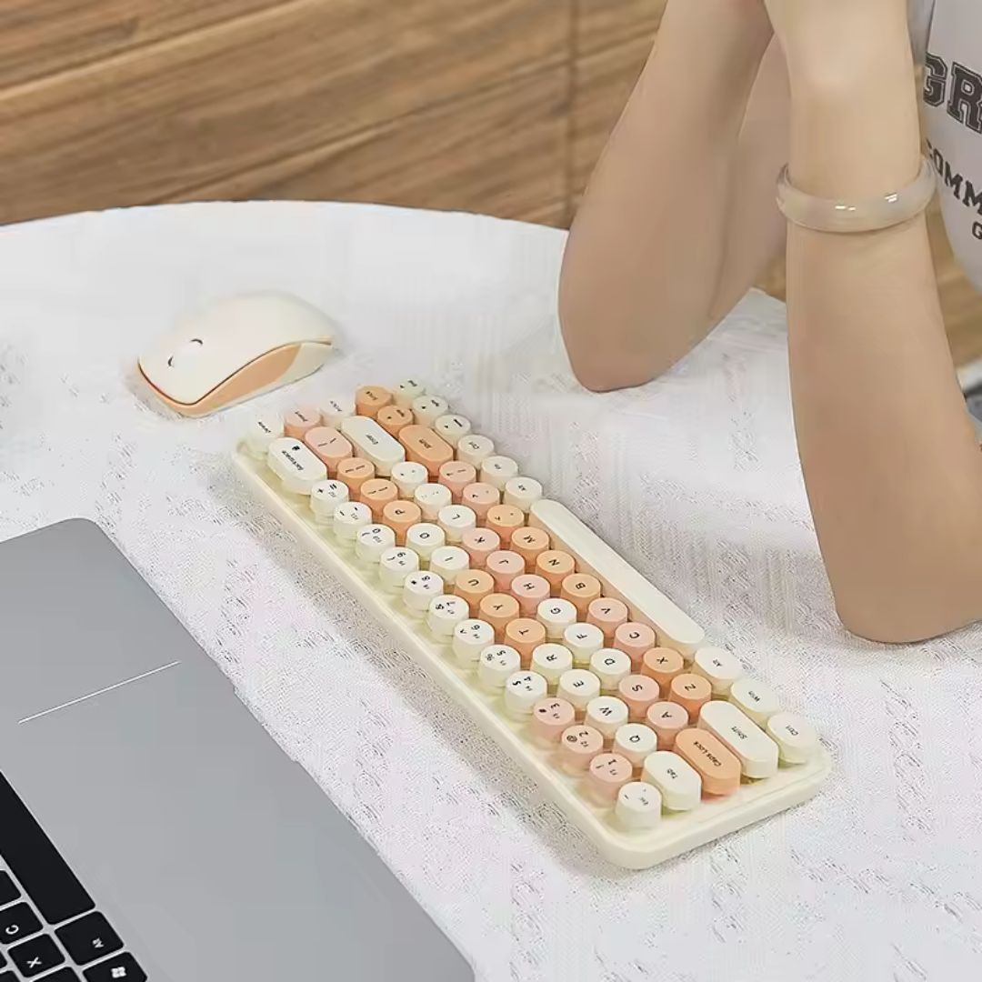 Set Teclado Retro Con Mouse