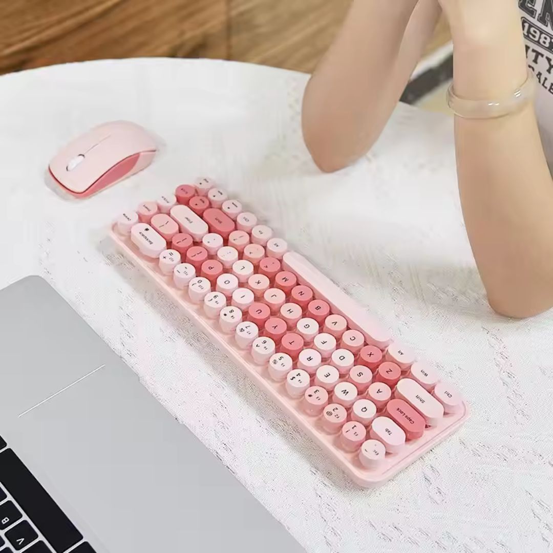 Set Teclado Retro Con Mouse