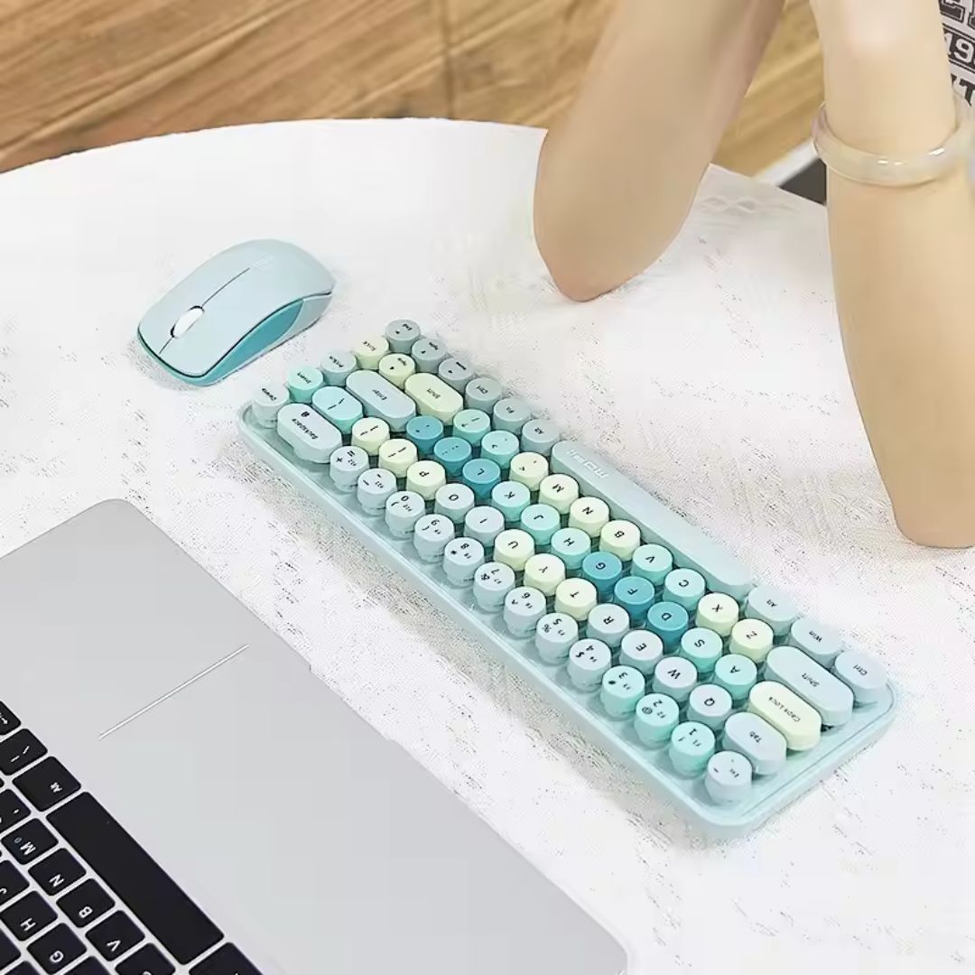Set Teclado Retro Con Mouse
