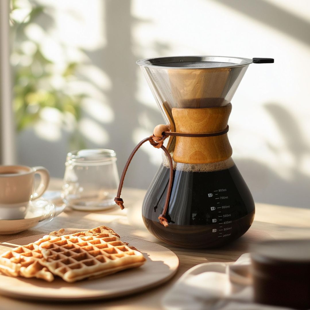 Método Chemex Para Filtrado De Café Con Madera 600ml