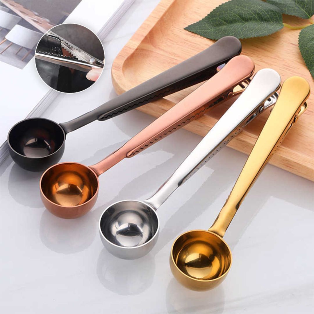 Cuchara Dosificadora Para Café Con Clip