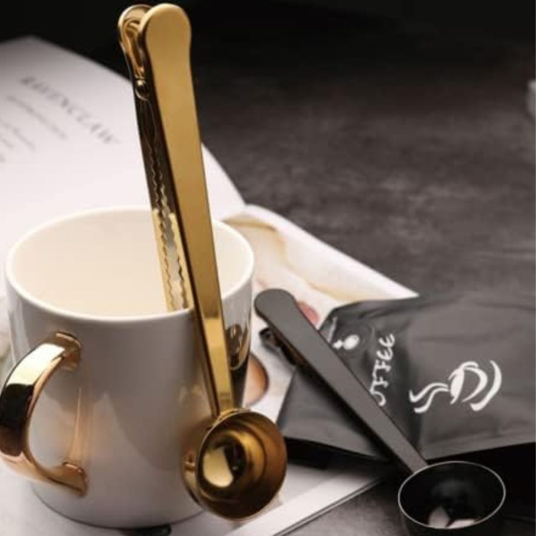 Cuchara Dosificadora Para Café Con Clip