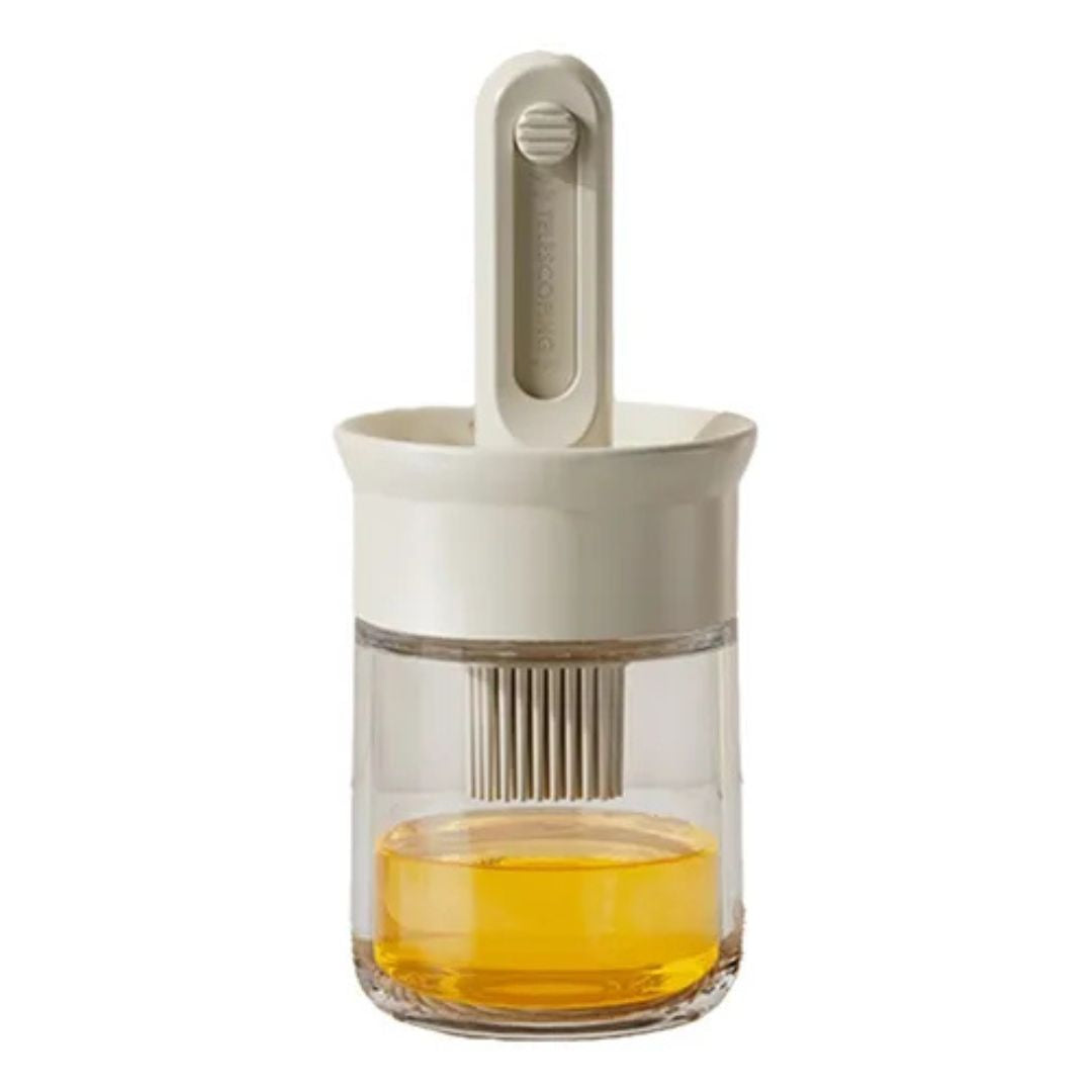 Dispensador De Aceite Ajustable Con Brocha