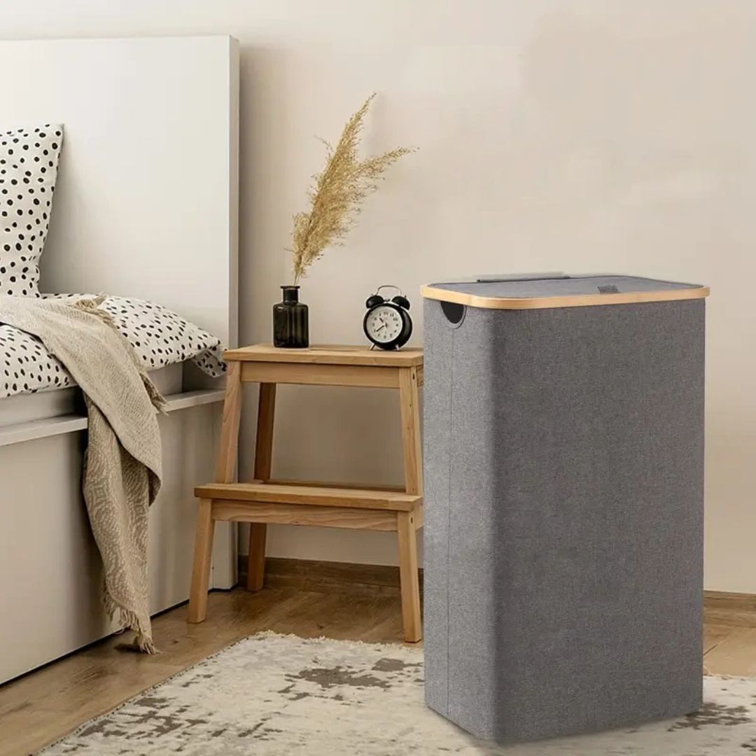 Cesta Plegable Para Lavandería Con Tapa