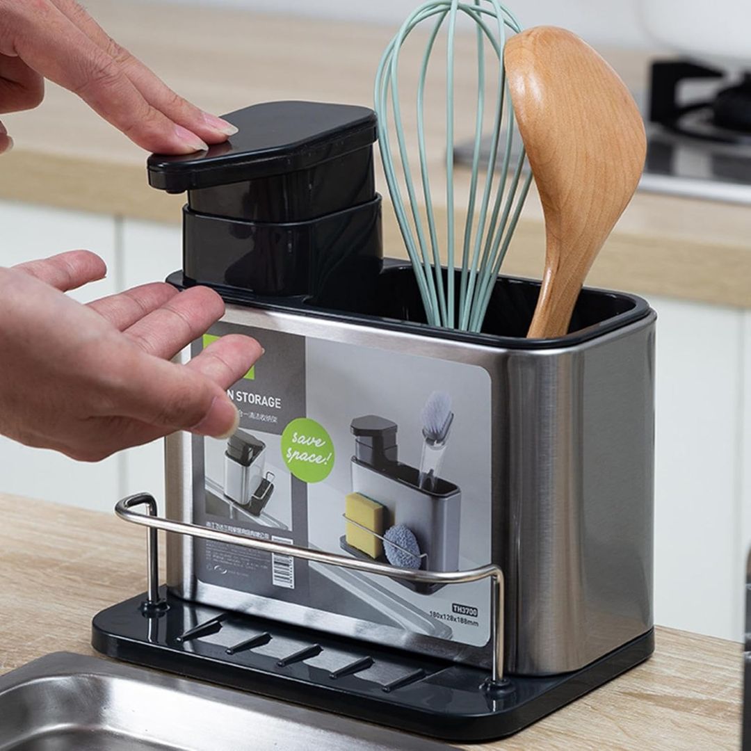 Dispensador De Jabón De cocina 3 En 1
