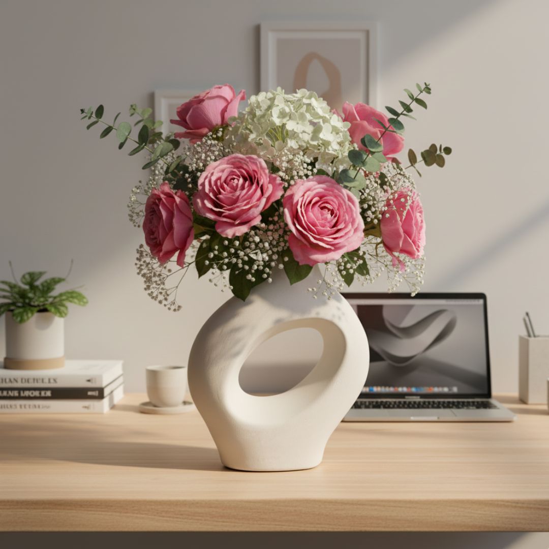 Jarrón Decorativo Oval