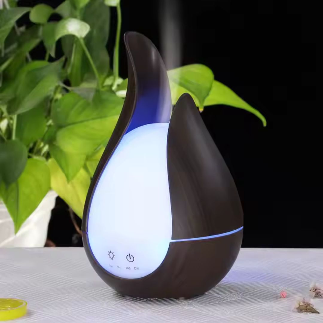 Humificador De Aroma Media Gota 7 Luces Led