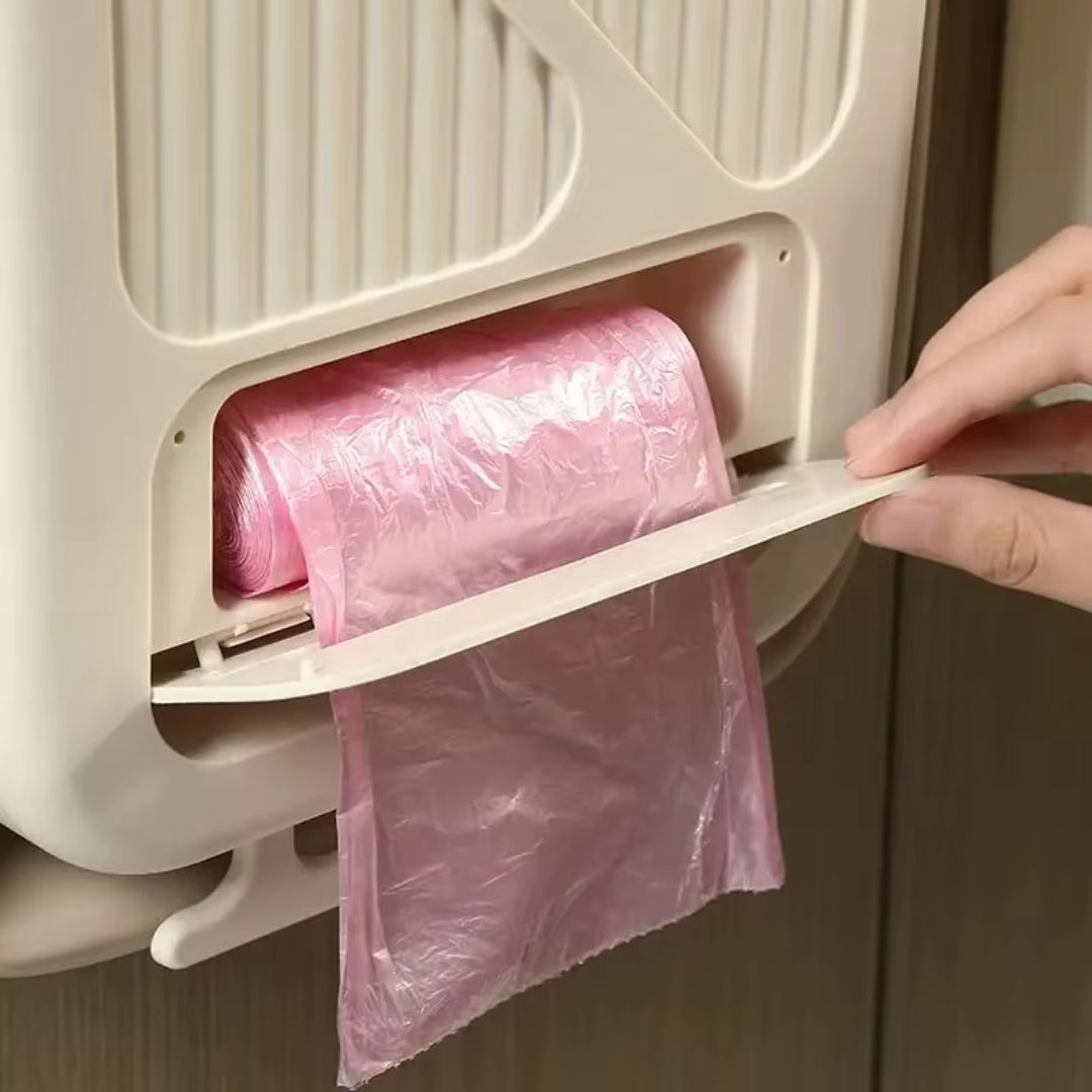 Basurero Plegable Colgante Con Dispensador De Bolsas