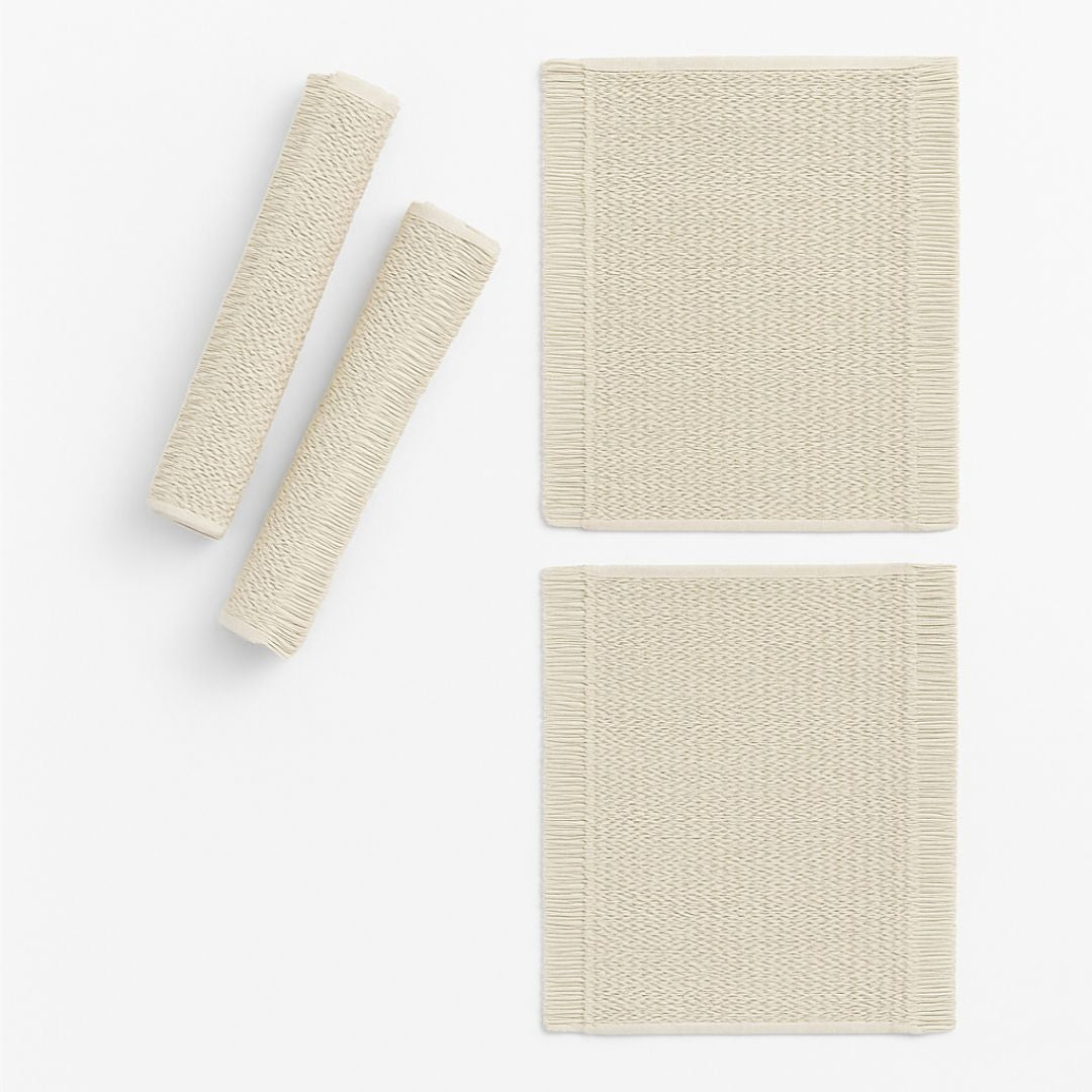 Set De Individuales 4 Puestos En Yute