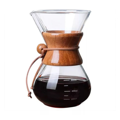 Método Chemex Para Filtrado De Café Con Madera 600ml