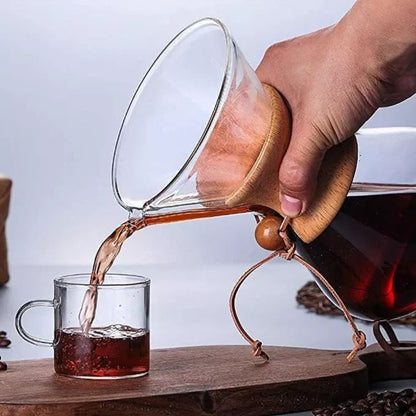 Método Chemex Para Filtrado De Café Con Madera 600ml