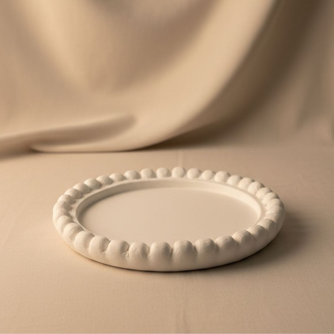 Bandeja Decorativa Perlas Redonda