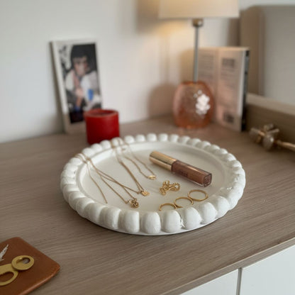 Bandeja Decorativa Perlas Redonda