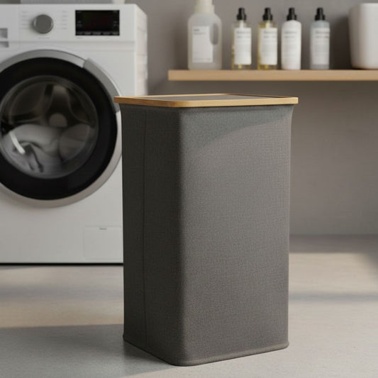 Cesta Plegable Para Lavandería Con Tapa