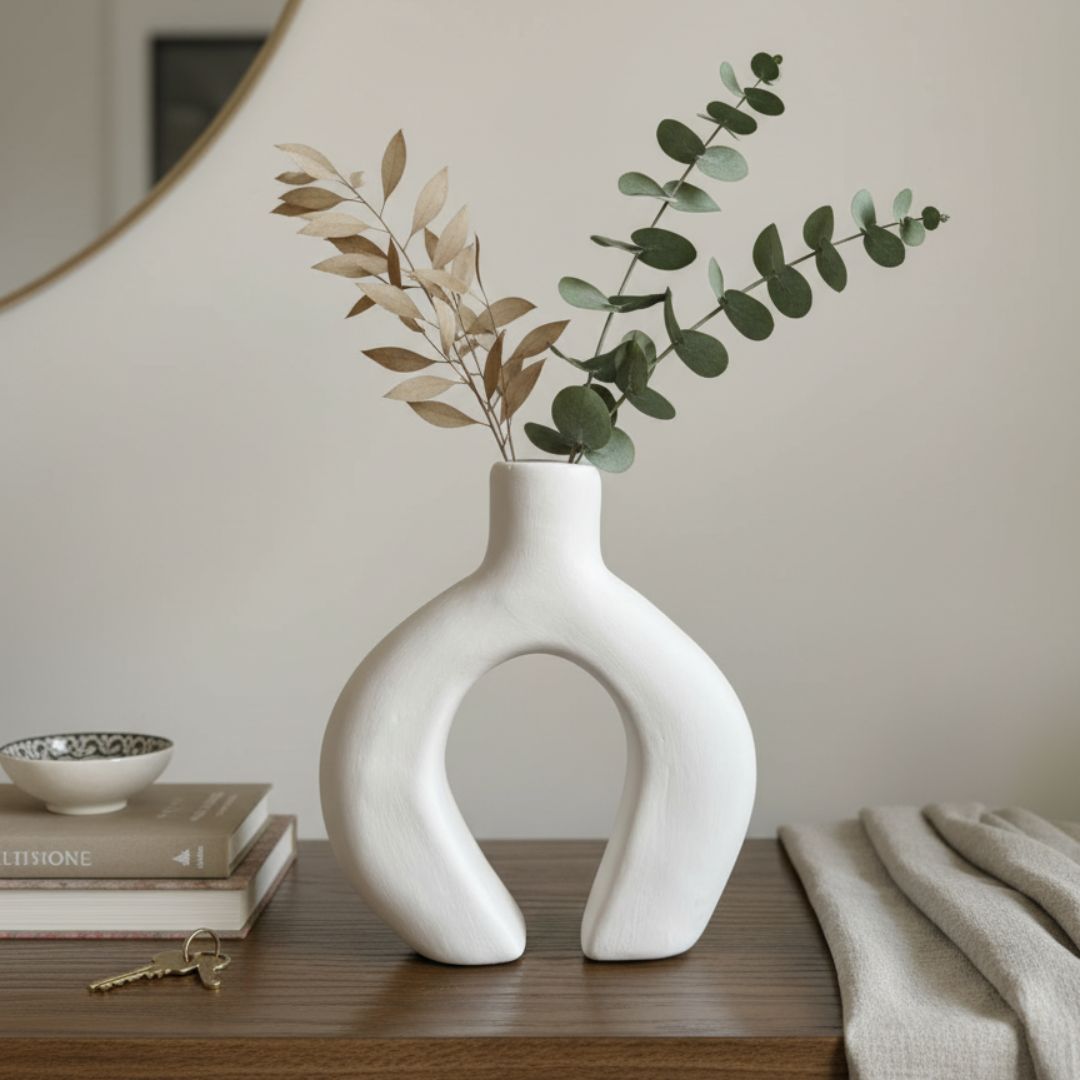 Jarrón Decorativo Dublé