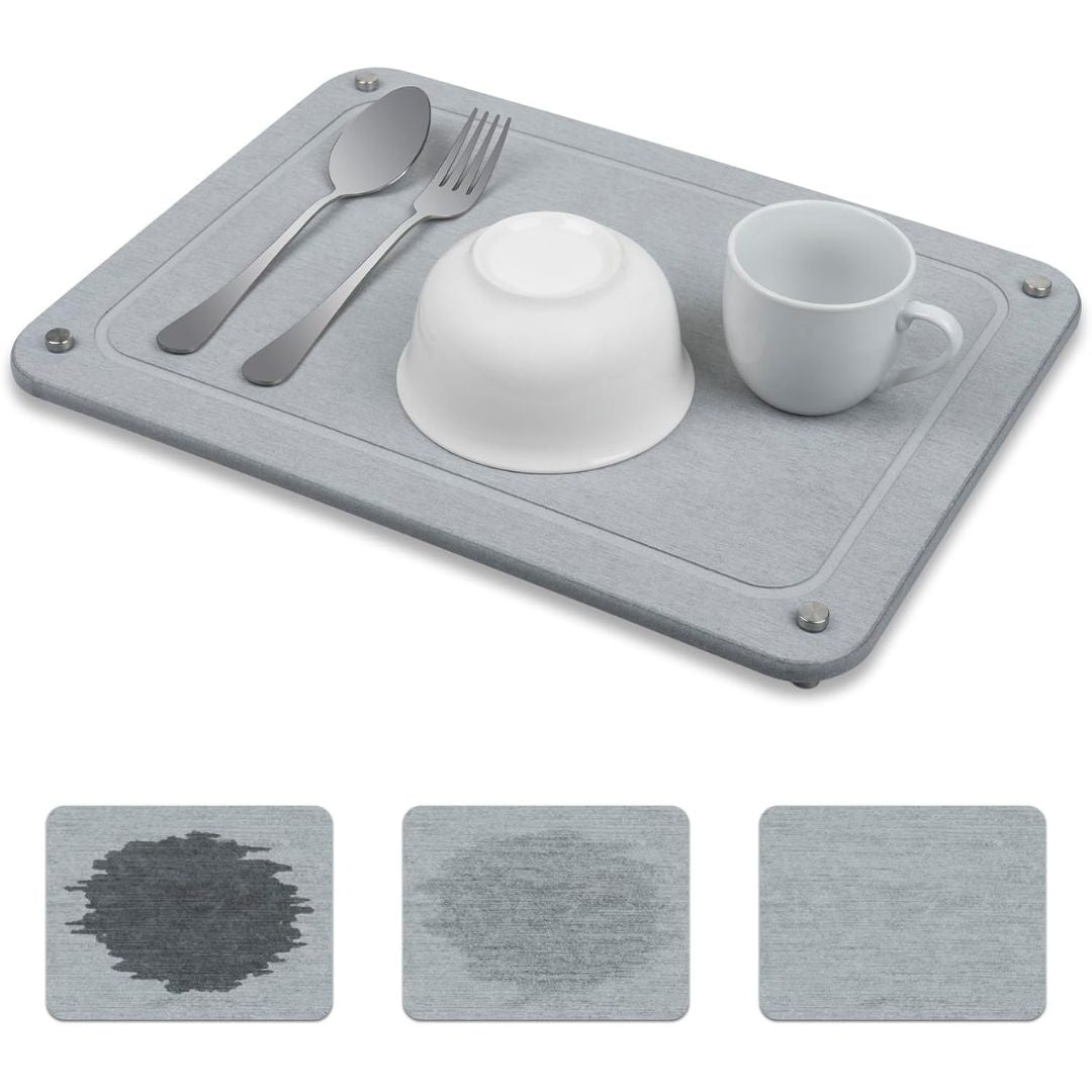 Tapete Escurridor De Piedra Diatomita Para Cocina